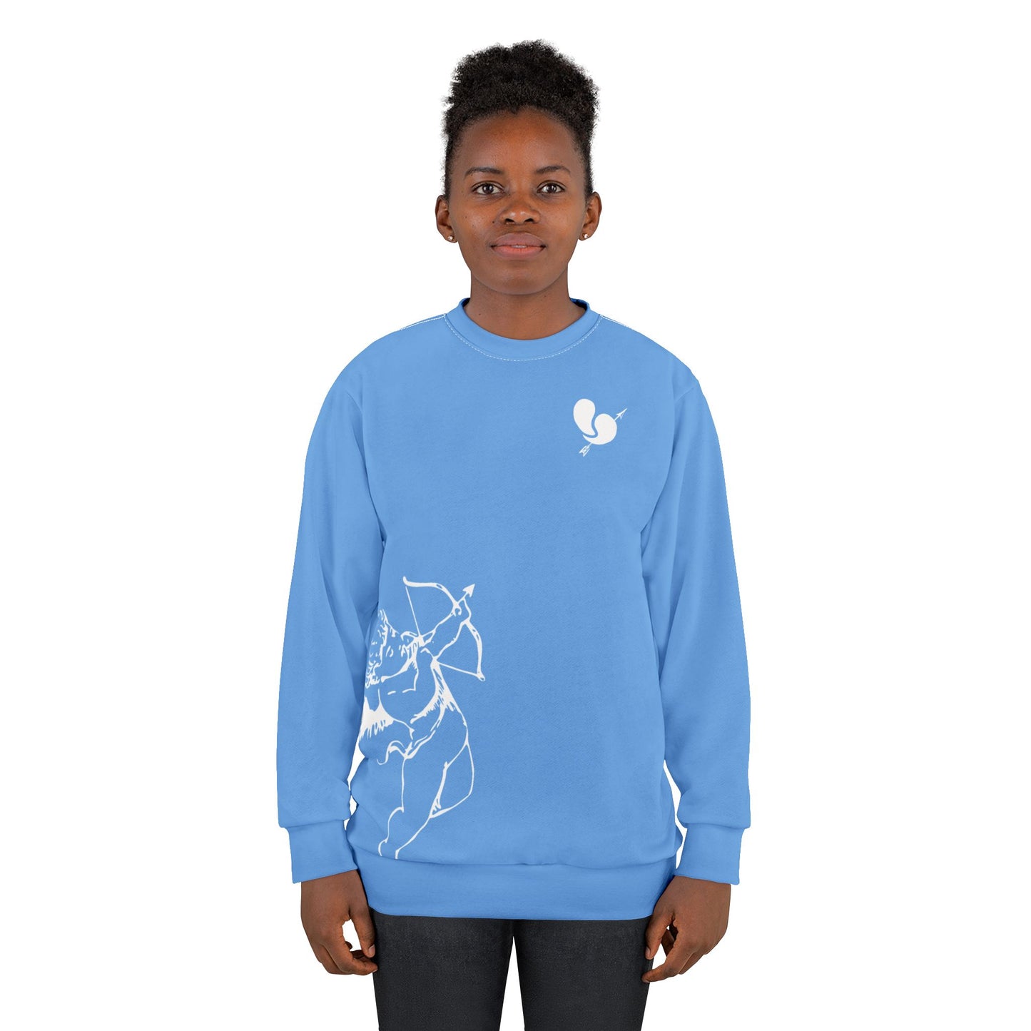 Cupid's Arrow Cyan Sweater